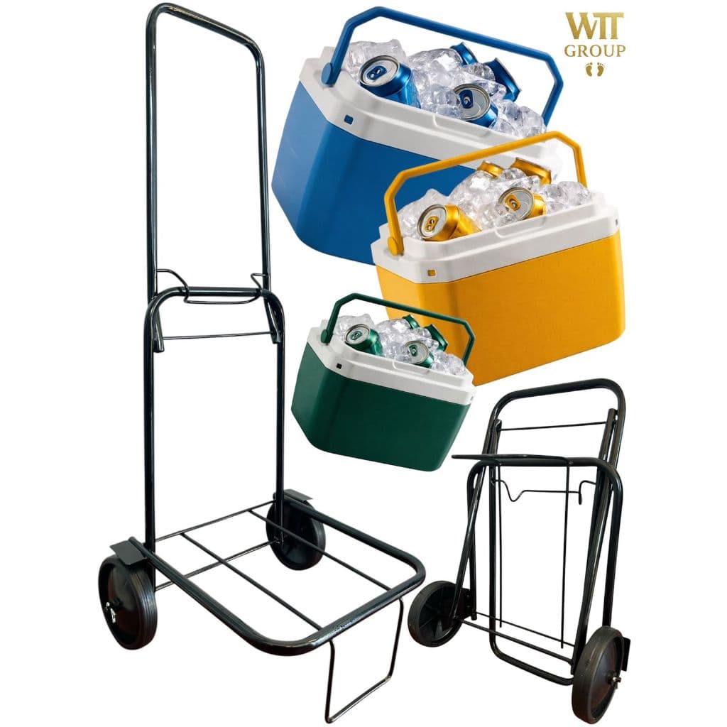 CARRINHO MALEIRO PRETO DOBRÁVEL MULTIUSO FEIRA BAGAGEM IDEAL PARA COOLER (NÃO ACOMPANHA COOLER)