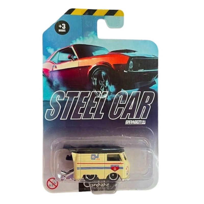 Mini Kombi Die Cast steel car - Furgão Branco