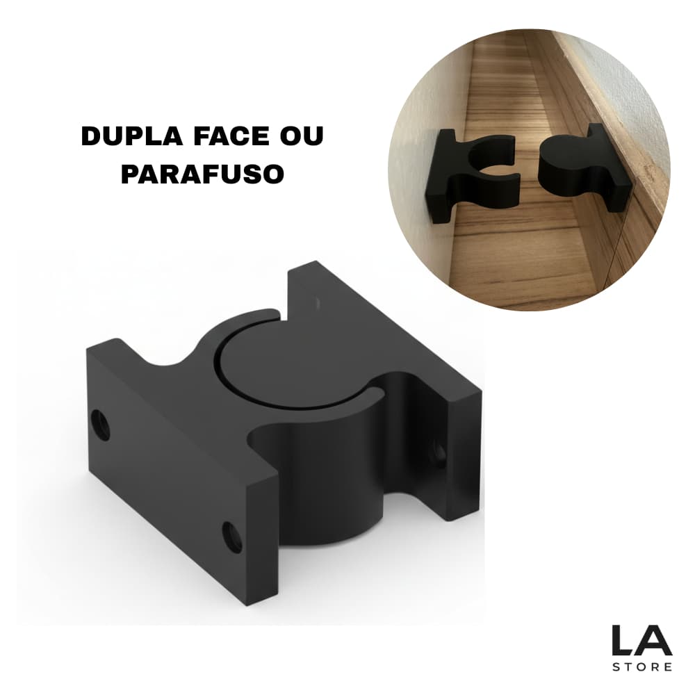 Trava Porta Adesiva com Fita 3M – Prendedor Anti-Batida Alta Resistência