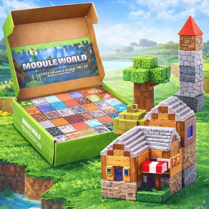 Blocos de Montar Magnéticos Construção Brinquedo Infantil Craft