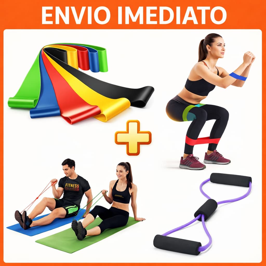 𝗞𝗶𝘁 𝟱 𝗙𝗮𝗶𝘅𝗮𝘀 𝗘𝗹𝗮́𝘀𝘁𝗶𝗰𝗮𝘀 𝗠𝗶𝗻𝗶 𝗕𝗮𝗻𝗱 𝟱 𝗡𝗶́𝘃𝗲𝗶𝘀 𝗥𝗲𝘀𝗶𝘀𝘁𝗲̂𝗻𝗰𝗶𝗮 𝗔𝗰𝗮𝗱𝗲𝗺𝗶𝗮 𝗣𝗶𝗹𝗮𝘁𝗲𝘀 𝗬𝗼𝗴𝗮 𝗙𝗶𝘁𝗻𝗲𝘀𝘀 𝗖𝗮𝘀𝗮 𝗚𝗹𝘂́𝘁𝗲𝗼𝘀