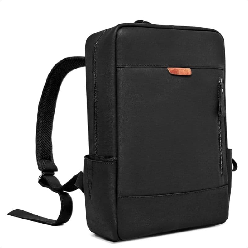 Mochila 100% em Couro Legítimo Estudante Executivo para Notebook até 15'6 P
