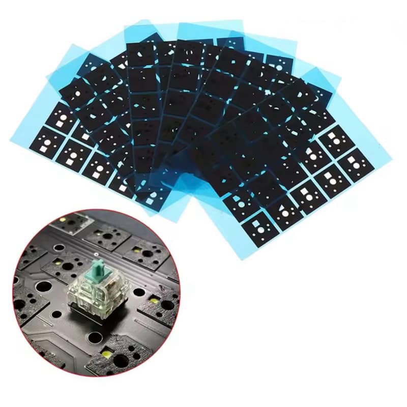 Kit Switch Pad Poron para Teclado Mecânico – Amortecedor Premium Anti Ruído | PE + Poron