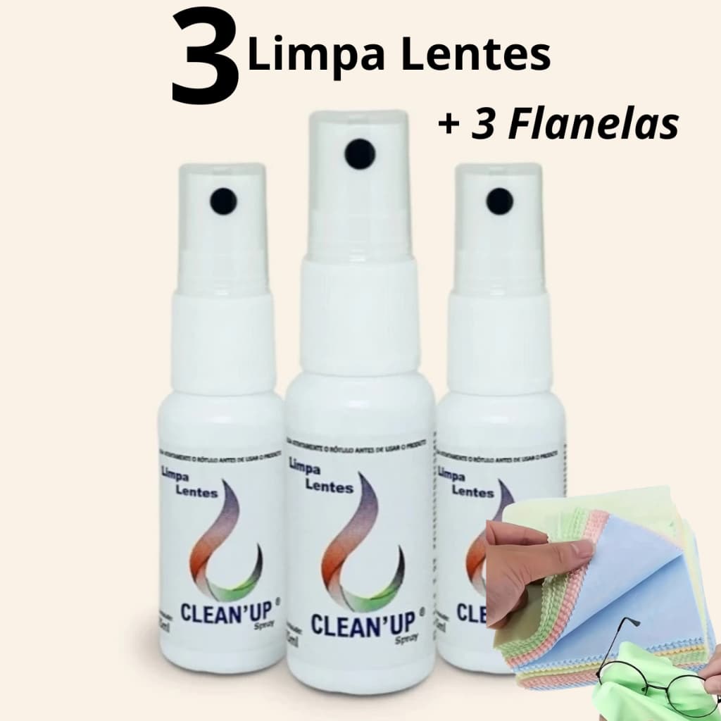 Kit 3 Limpa Óculos Celular Limpa Lentes com 3 Flanelas Limpa Tela Tv Celular Notebook lentes de Oculos Sol