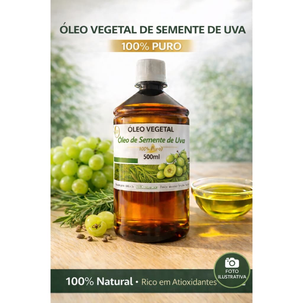 500ML Oleo Vegetal de Semente de Uva