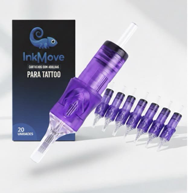 Cartucho Tatuagem Ink Move kit 5 Unidades agulhas Compatível maquinas pen Universal RL RS RM Tattoo