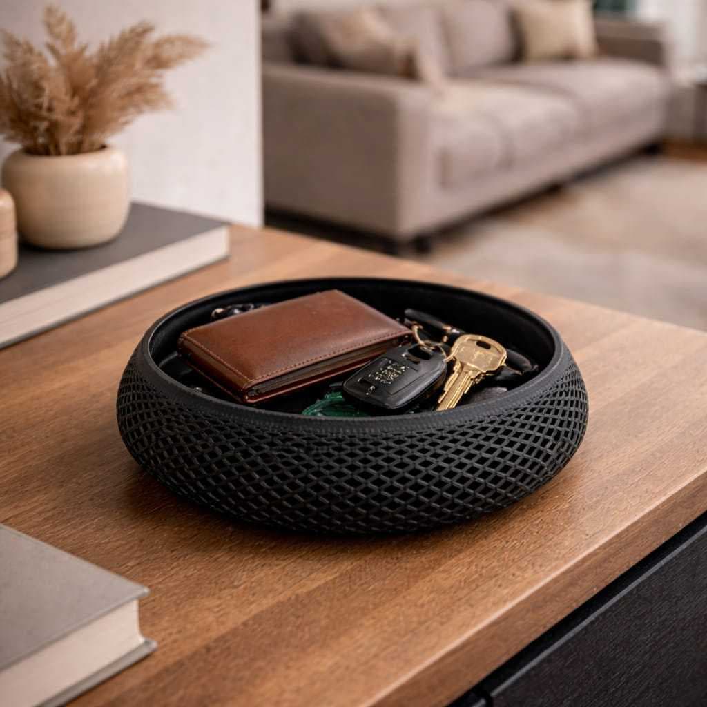 Cesto porta objetos, Organizador de mesa decorativo multiuso - Design moderno, Prática e Versátil