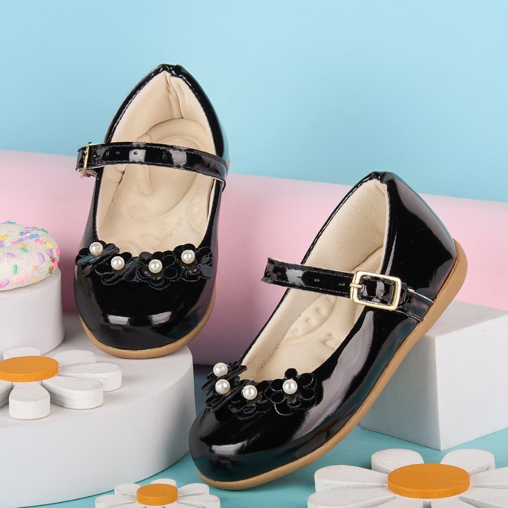 Sapatilha Infantil Menina Sapato Boneca Feminina Fivela Social Flor