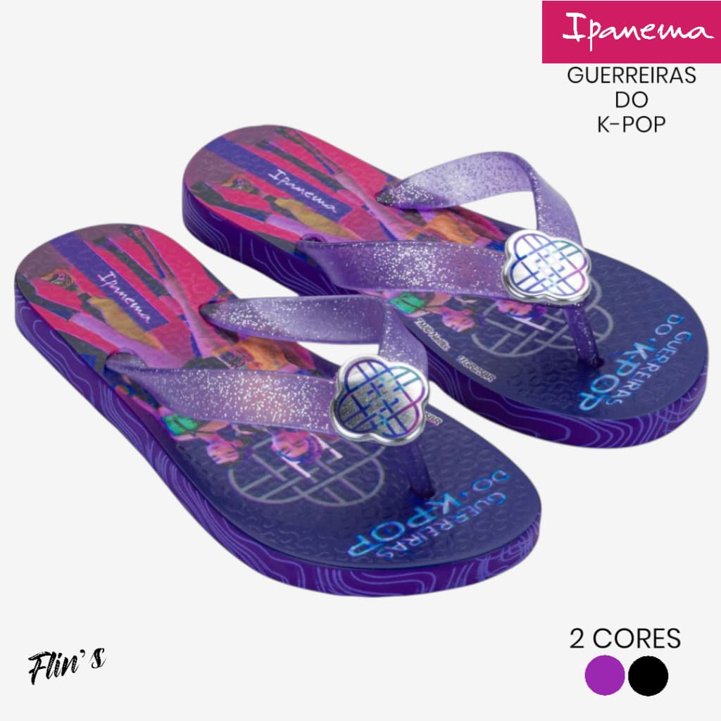 Chinelo Ipanema Guerreiras do K-Pop Infantil Feminino – Estilo, Conforto e Brilho