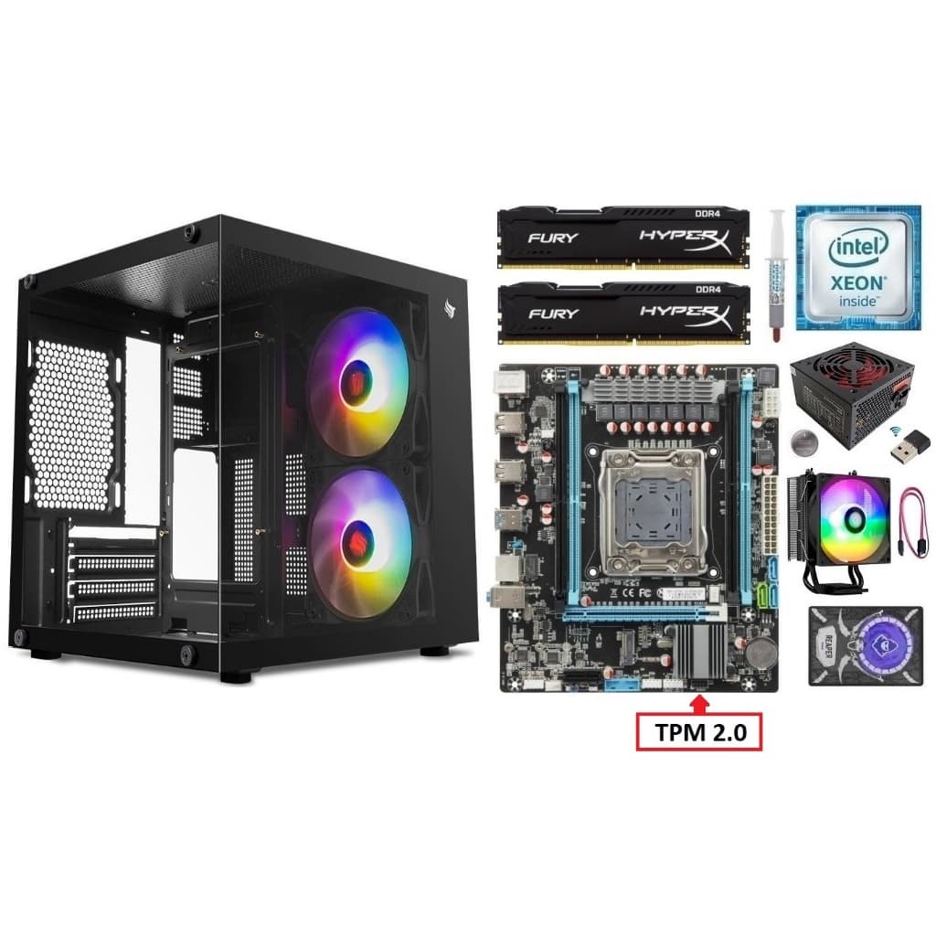 Kit Gamer X99 Xeon E5 2660 v3/ 8GB-16GB-32GB DDR4/ Gabinete + Fonte 500w + SSD