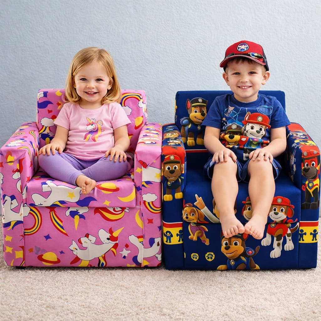 Sofazinho Infantil Decorativo Multiuso Menino Menina Conforto Versátil Personagens