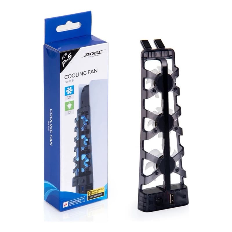 Base Cooler PS5 Dobe 3 Ventoinhas com LED