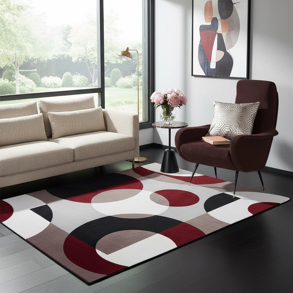 Tapete Sala Veludo Estampado Tipo Indiano 2,00m X 1,50m