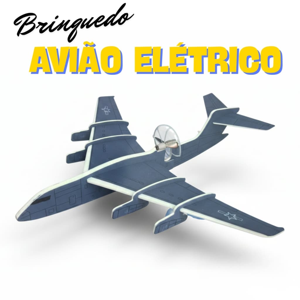 Avião de Isopor Planador com Luz LED – Diversão ao Ar Livre para Todas as Idades