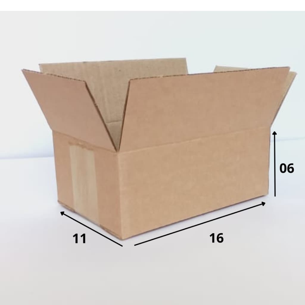 100 Caixas De Papelão Tipo Maleta 16x11x06 Caixas