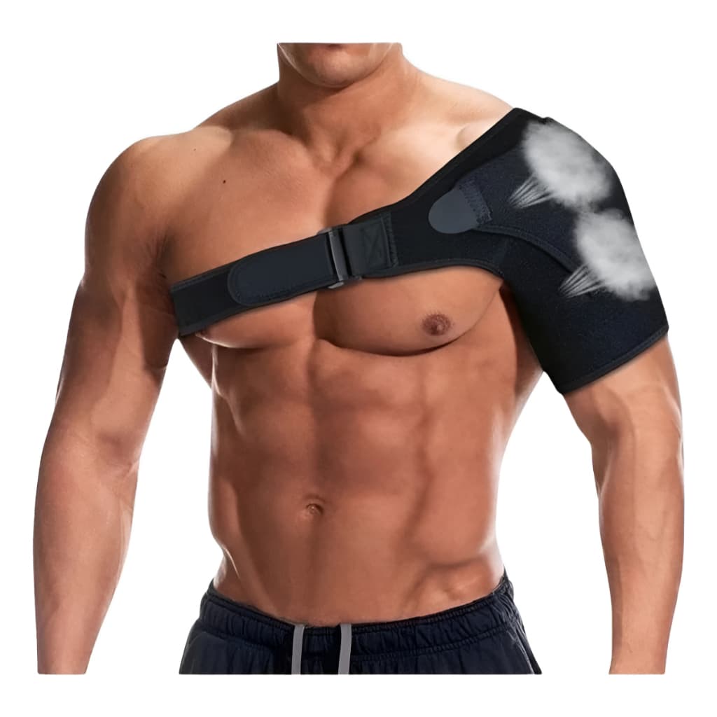 Ombreira Suporte Tensor Ombro Futebol Dor Qualidade Premium Preto Unico