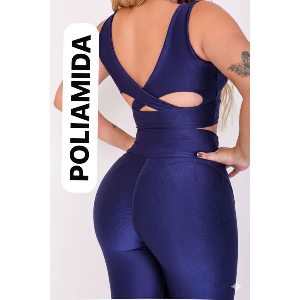 Calça Legging Cintura Alta Levanta Bumbum poliamida