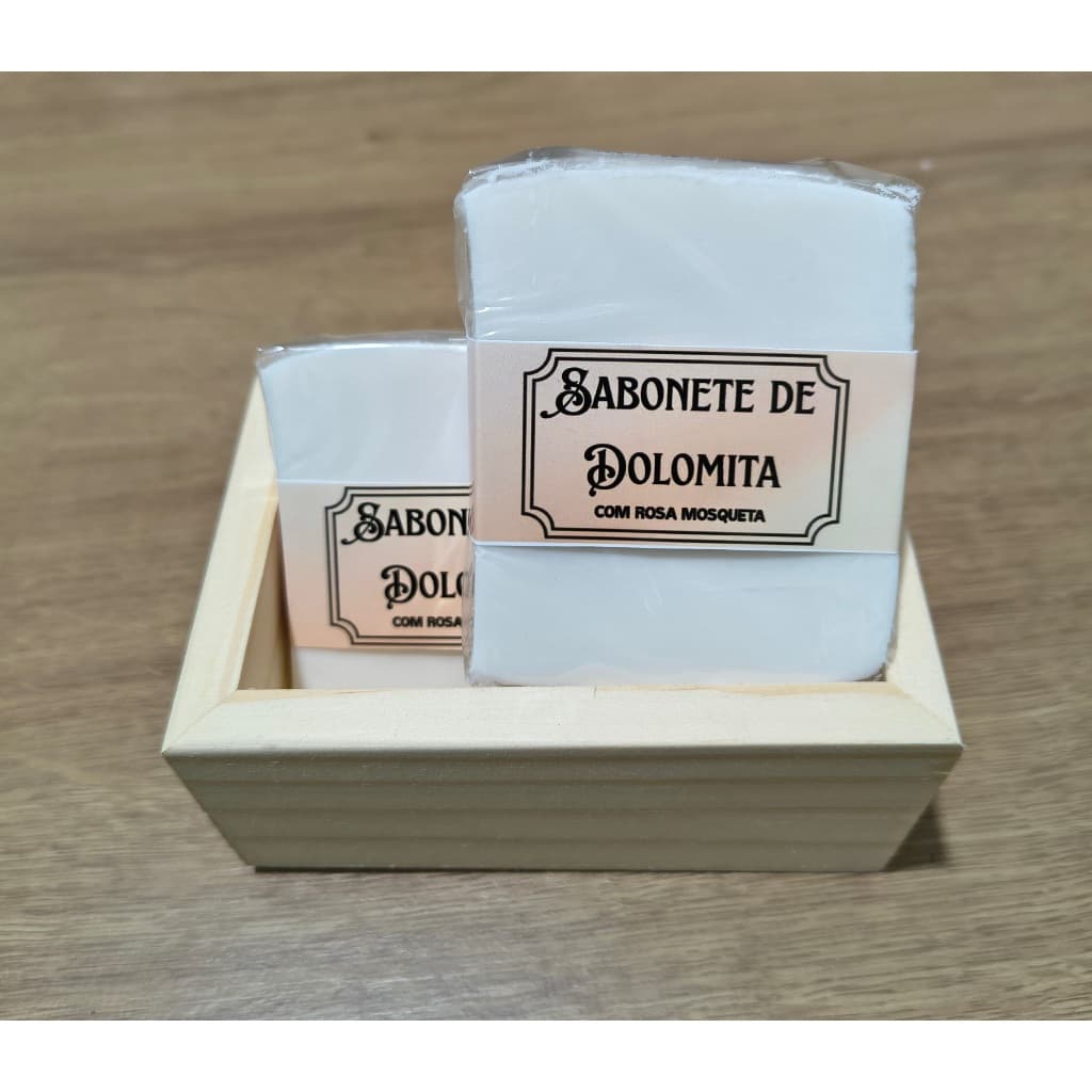 Sabonete de Dolomita com Rosa Mosqueta _ Pele de Porcelana , Desinflama e Cicatriza .