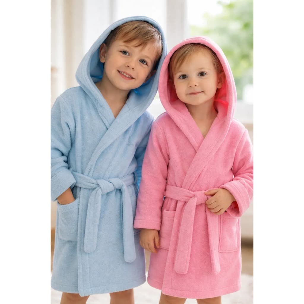 ROUPÃO INFANTIL COM CAPUZ E CINTO MENINO E MENINA FOFINHO SEM BOLSO