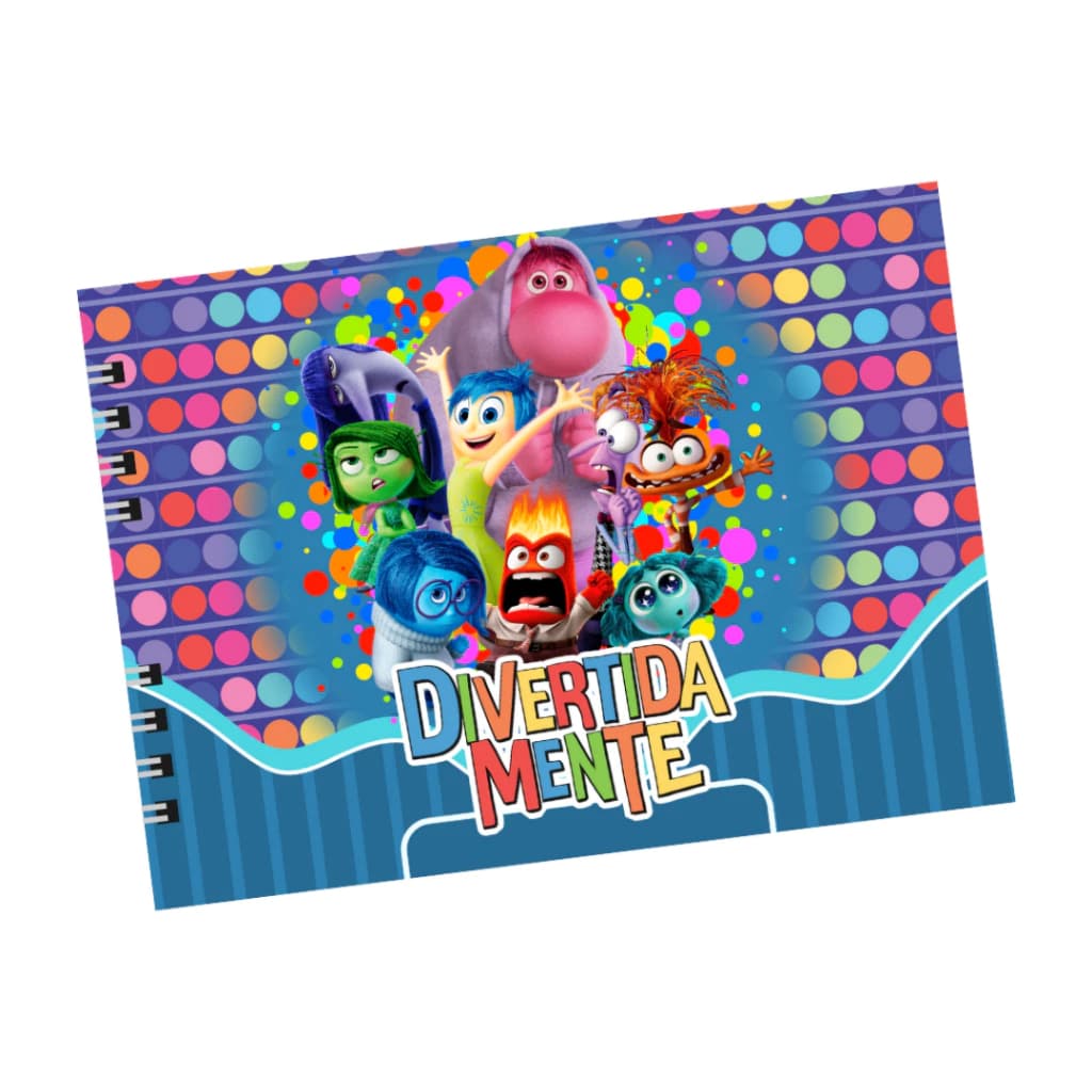 Livro de Colorir DIVERTIDAMENTE - 50 Folhas - Capa Dura