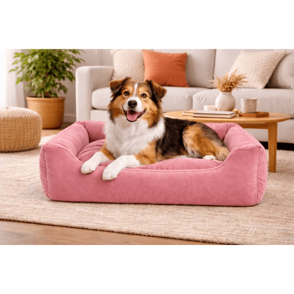 Cama Pet 80x60 Porte Médio – Cama Para Cachorro Lavável com Zíper, Fibra Siliconada Antialérgica