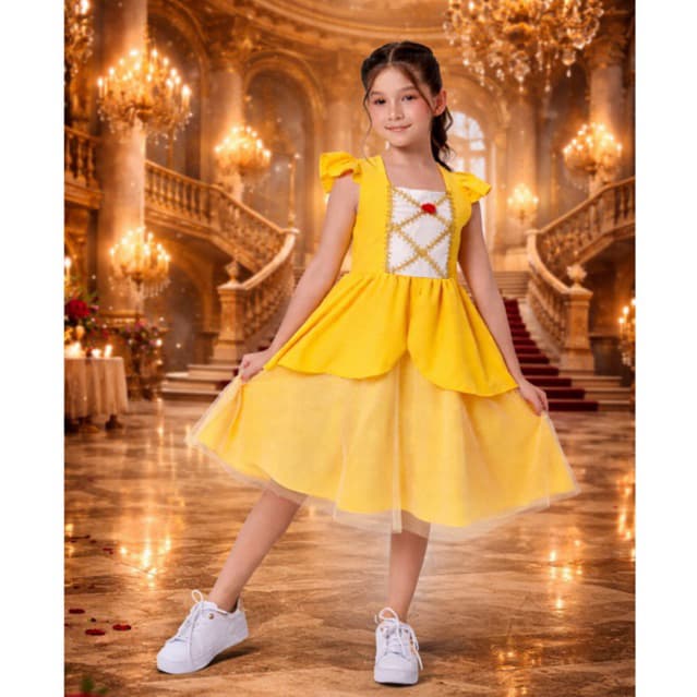 Fantasia Infantil Princesa Bela Branca de Neve Elsa Ana (Frozen) Luxo Festa Tam 2 a 10 Anos