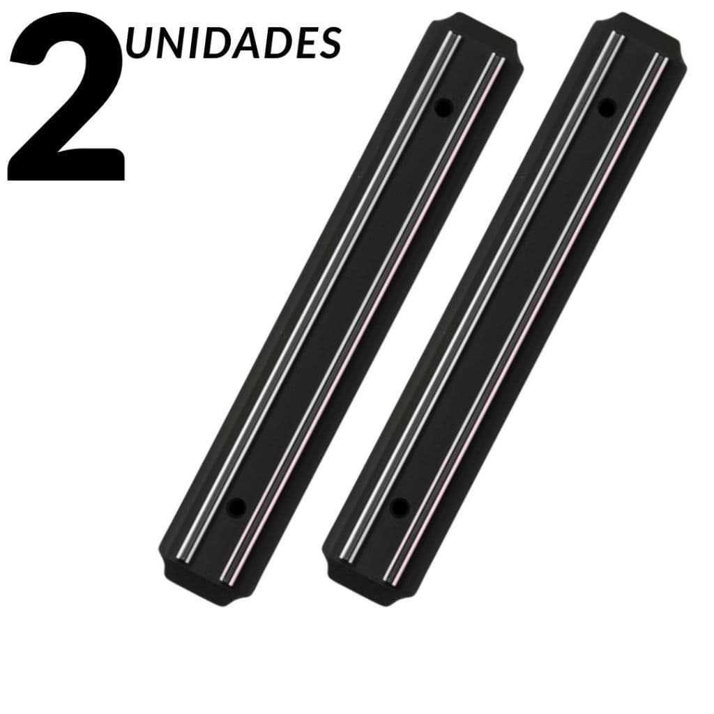 Barra Magnética Ima 33 CM para Facas, Tesouras e Ferramentas  Aço Reforçado Cozinha Churrasqueira