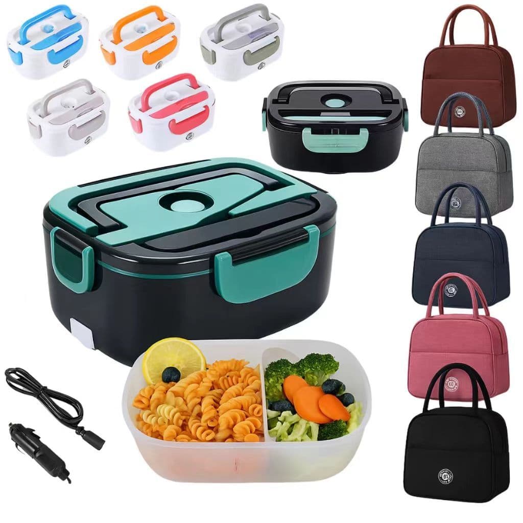 Marmita Elétrica Veicular e Casa (Sacola Térmica à Venda Separada) - 110V/220V e 12V/24V Prática Bivolt