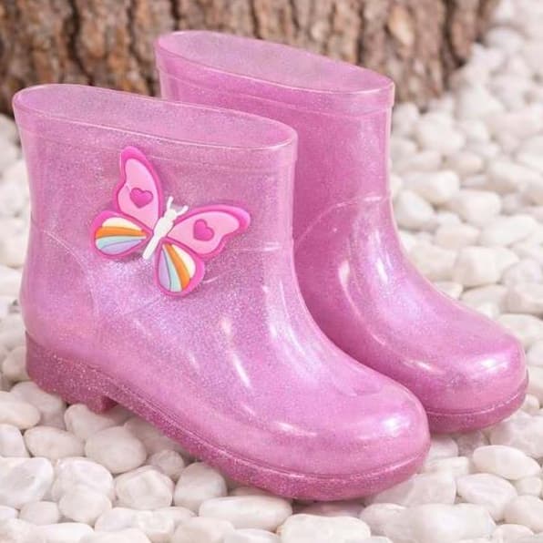 Galocha Infantil Bota Menina Botinha Criança Leve Confortável Ideal Dias de Chuva