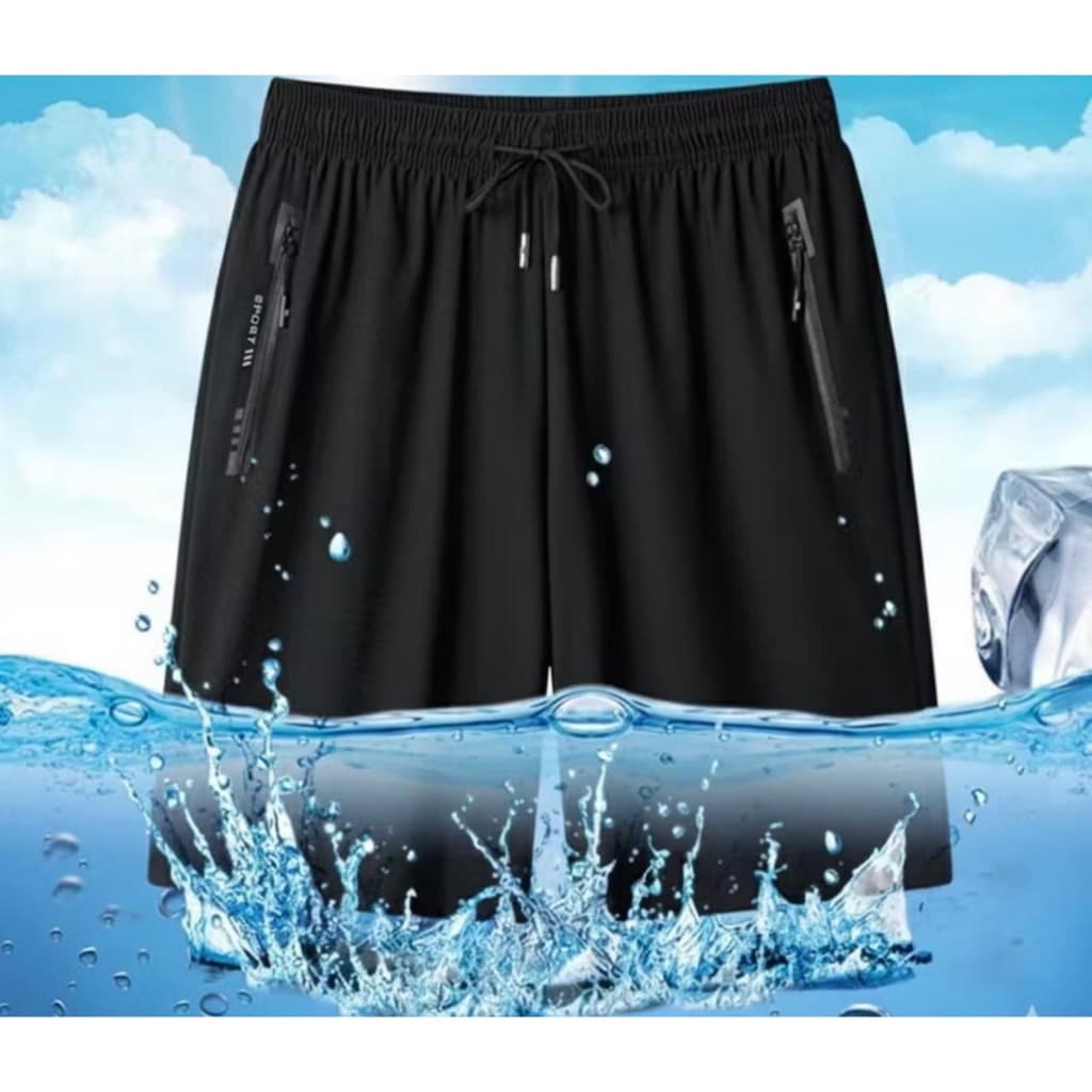 Bermuda Short Masculino Esportivo 5 pontos Dry Fit Alta Elasticidade Secagem rápida bolso com ziper academia e corrida