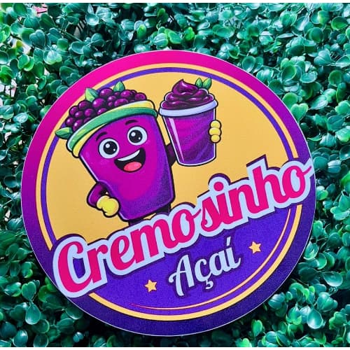 Placa Adesivada Com A Sua Logo em ps 2mm 10/ 20ou 30cm