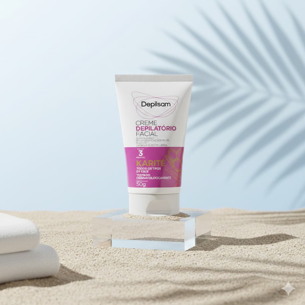 Creme Depilatório Facial Depilsam Karité 50G