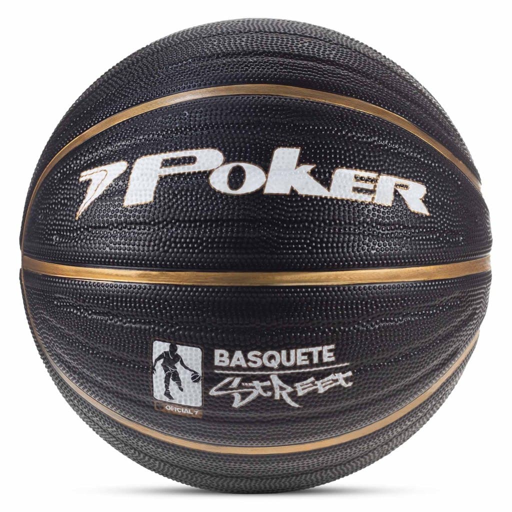 Bola de Basquete Outdoor Grafite N7 – 8 Gomos em Borracha Especial para Quadra Externa