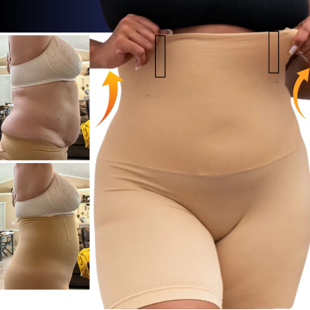 SHORT CINTA MODELADOR ORIGINAL 4 Barbatanas | Alta Compressão | Calcinha modeladora  Empina Bumbum