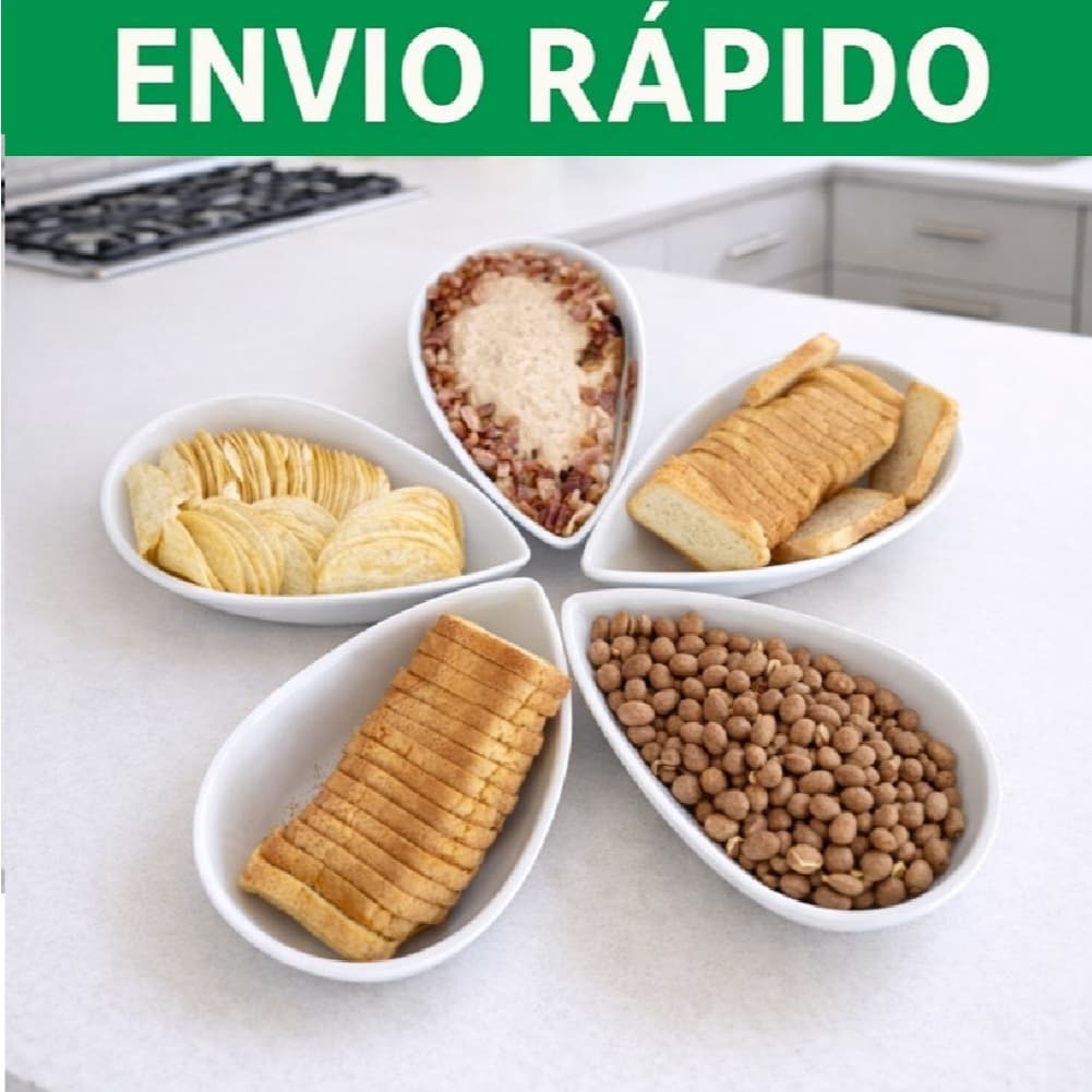 Kit 5 a 50 Petisqueiras Pétala Gota Canoa Petisco Churrasco Festa Frios Servir Amendoim Caldo Porção