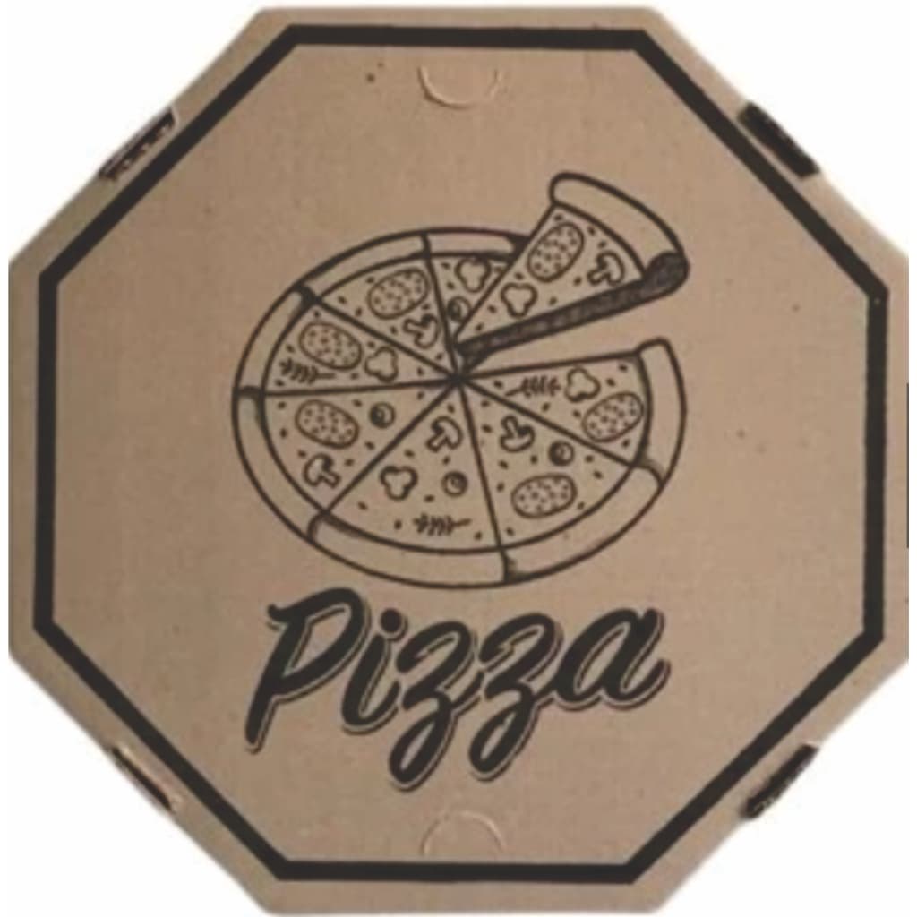CAIXA PARA PIZZA PARDA 40 - TIMBRADA (25uni)