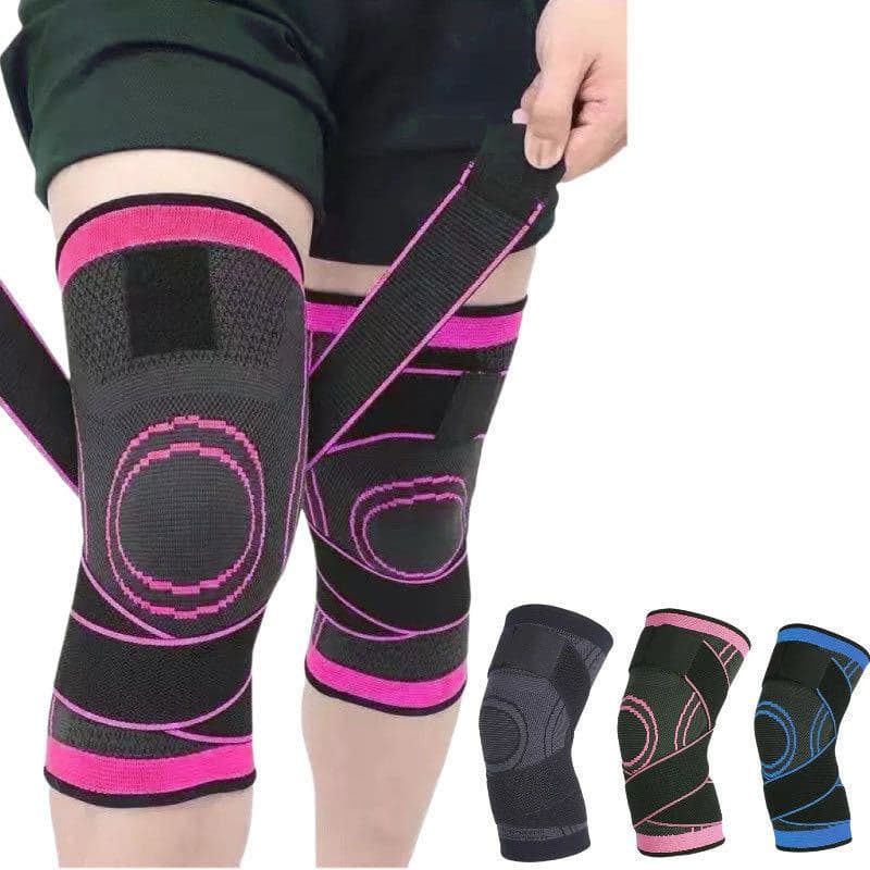 Kit 1/2 Joelheiras De Compressão Estabilizadora Tensor Alívio De Dor No Joelho 360°
