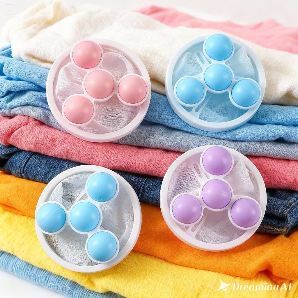 Kit -4 Filtro Flutuante Coletor De Pelos- Fiapos -Reutilizável - Filtro Papa Bolinhas- Maquina De Lavar - Roupas Toalhas