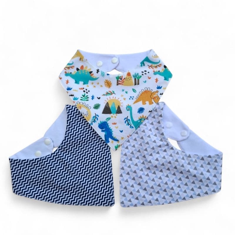 Babador Bandana Impermeável Bebê ajustável kit 02 unidades ou kit 03 unidades