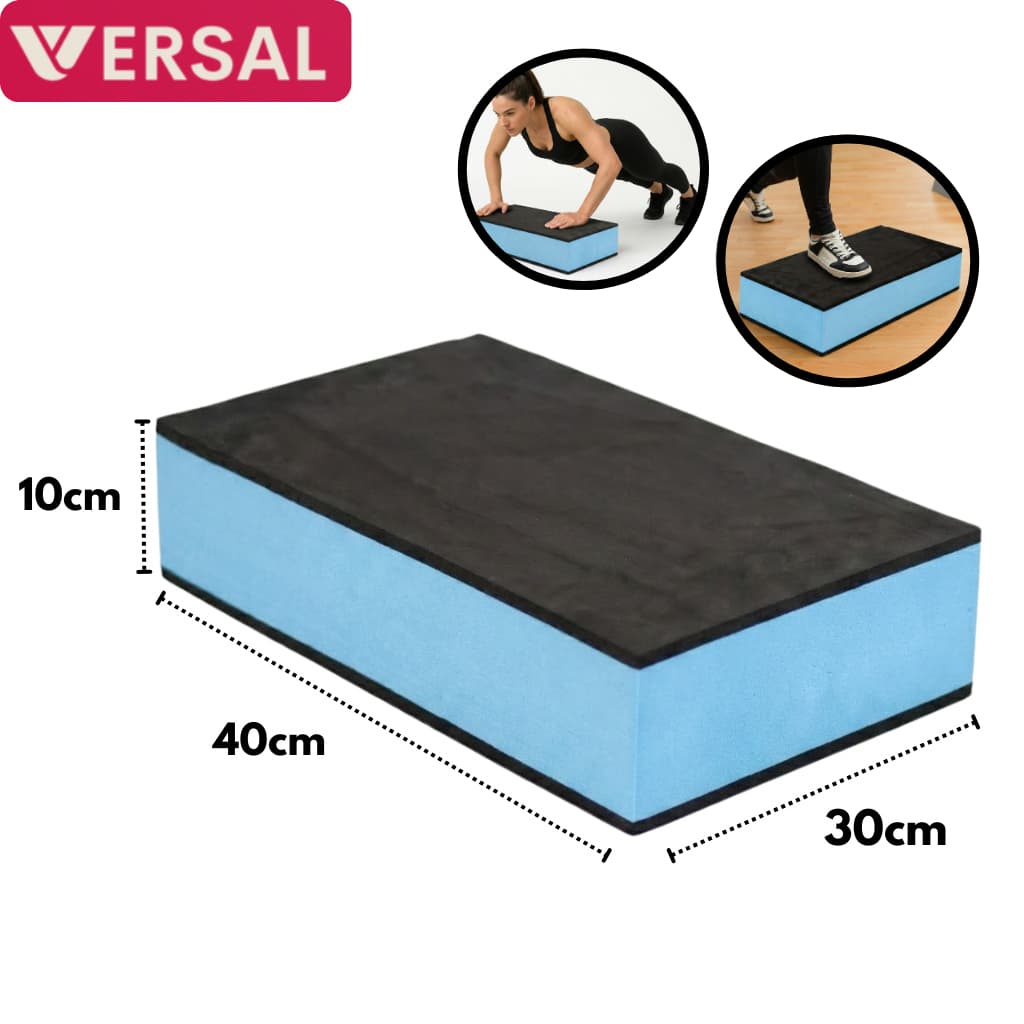 Step Academia 40x30x10 Base Lisa Fitness Agachamento Glúteo Perna HIIT Circuito Reabilitação Resistente Leve EVA Stepe