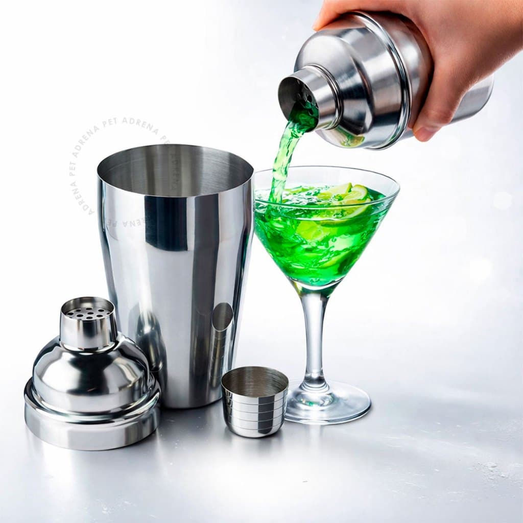 Coqueteleira Inox Bartender Profissional Drinks Caipirinha Bebida Sucos