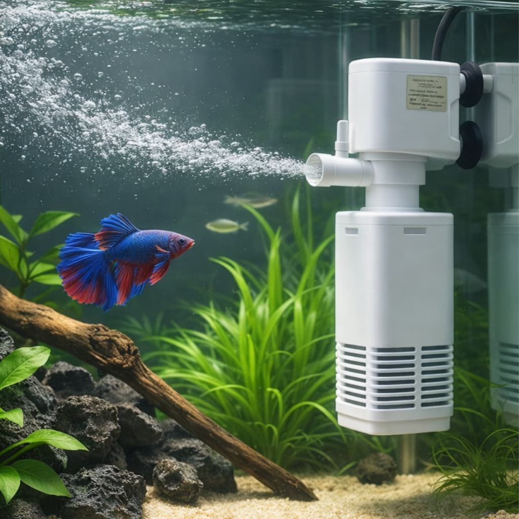 Filtro Interno Aquário 400 L/h 3 em 1 com Bomba Submersa para Aquario Pequeno até 40 Litros