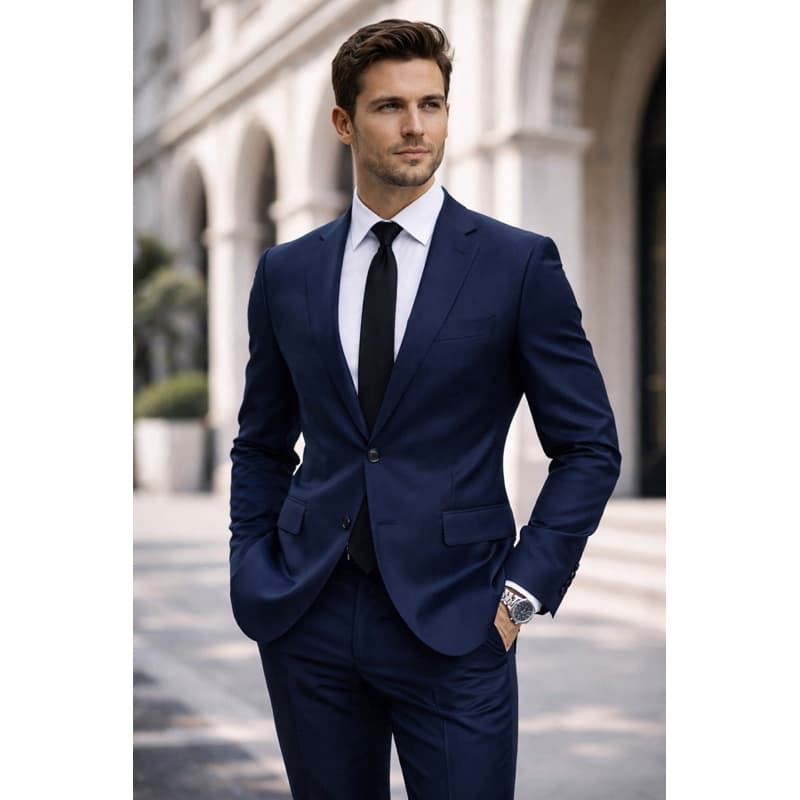 Terno Azul Marinho Adulto Slim Corte italiano