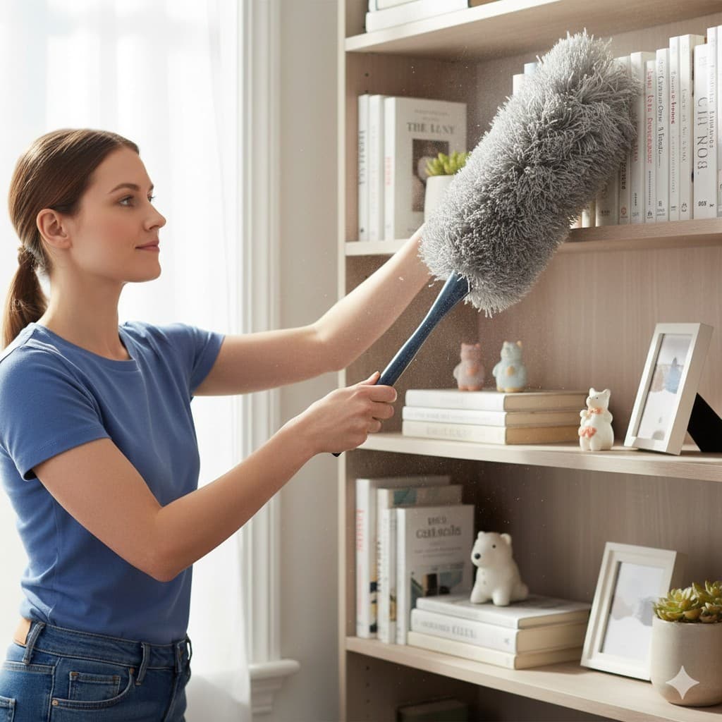 Espanador Soft Eletrostático Microfibra Não Levanta Pó