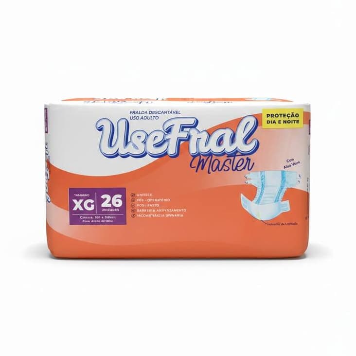 Fralda Geriatrica Usefral Mega Xg C/26 - Entrega Rápida