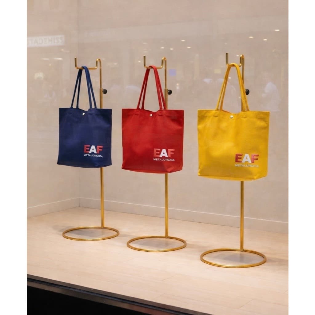 Suporte bolsa Expositor de Balcão com regulagem de altura Cor Branco, Preto , Dourado , Rosé gold e Cromado