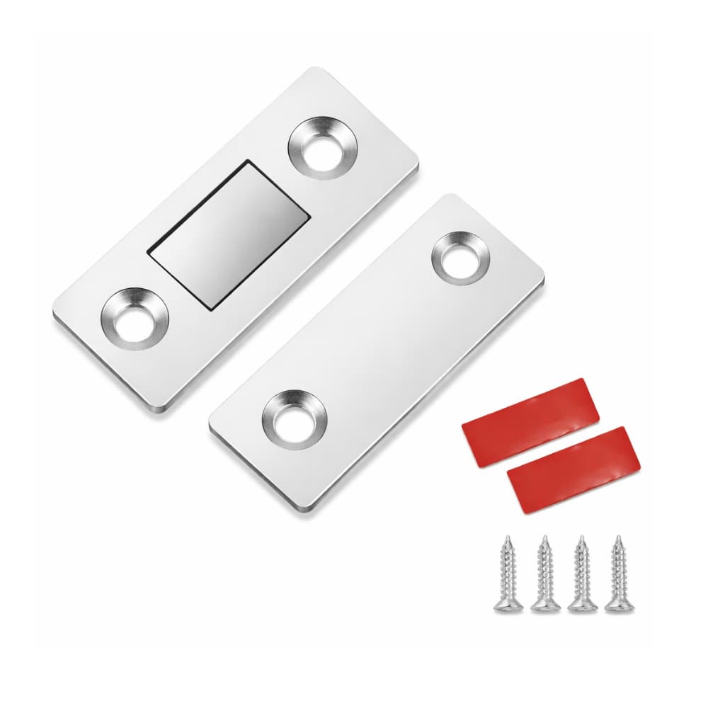 Fecho Magnético Armário Porta Imã Ultra Forte Grape Tools Prateado