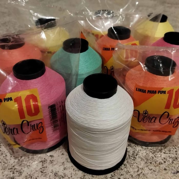 Linha de pipa Vera Cruz 1500 jardas fio 10