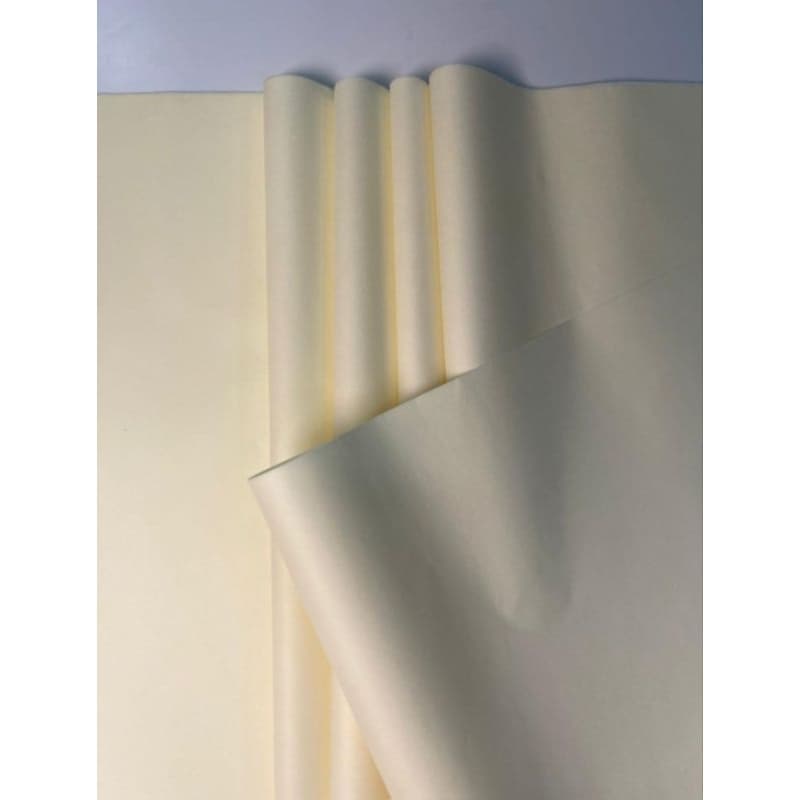 Papel de Seda Super Off White  ,100 Folhas - Gramatura Especial ,4 Opções de Tamanhos ,Seu Trabalho com Mais Qualidade