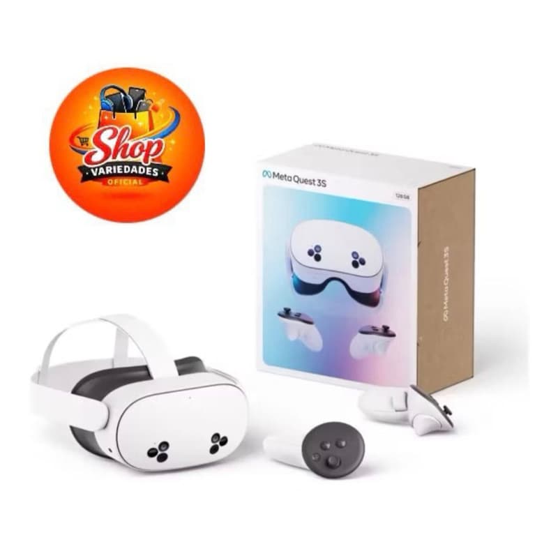 Óculos de Realidade Virtual Meta Quest 3S 128 Gb Com Wi-Fi cor Branco